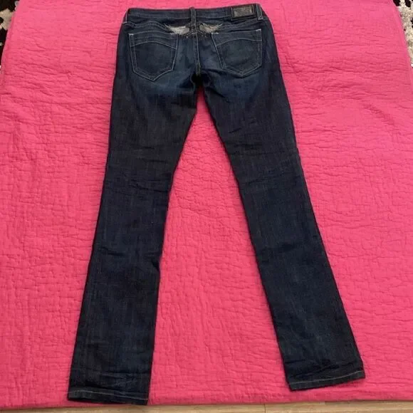 Robin's Jean Dark Blue Denim with Silver Button, size 29 - Picture 4 of 10